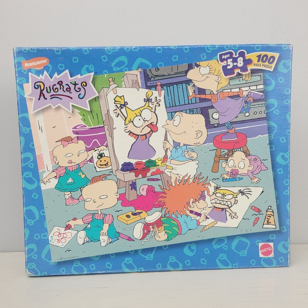 vintage Nickelodeon Rugrats 100-piece jigsaw puzzle from 1998 Mattel